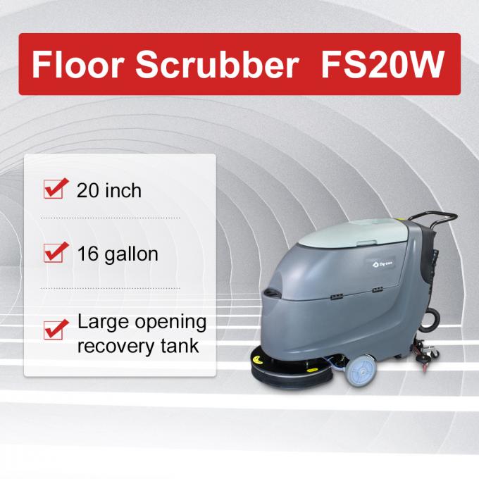 Mesin Scrubber Lantai Kompak Komersial Untuk Gudang, Rumah Sakit 1