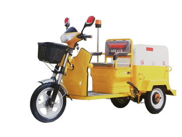 48V Kendaraan Sampah Listrik Kuning Untuk Pengangkutan Jalanan Sempit