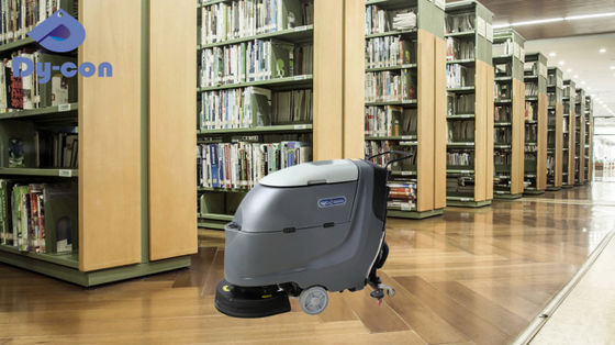 Pembersih lantai perpustakaan yang tenang dengan sistem pengemudi yang dibantu sikat 18in/20in Pembersih otomatis dengan sikat